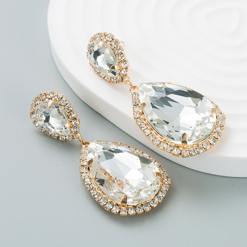 Fashion Jewelry Rhinestone Earrings For Women YWHME-587 