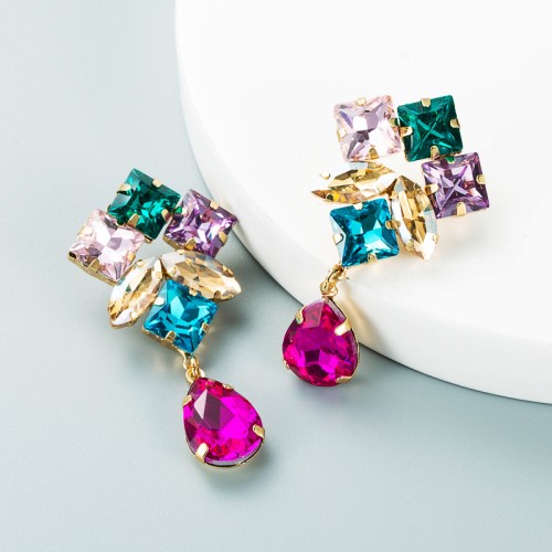 Fashion Jewelry Rhinestone Earrings For Women YWHME-589