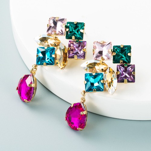 Fashion Jewelry Rhinestone Earrings For Women YWHME-589