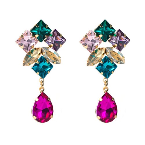 Fashion Jewelry Rhinestone Earrings For Women YWHME-589