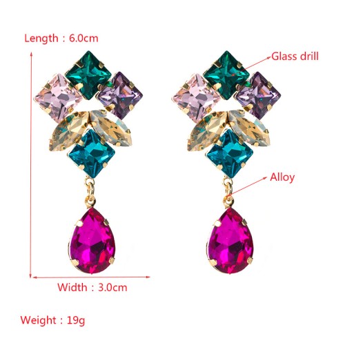 Fashion Jewelry Rhinestone Earrings For Women YWHME-589