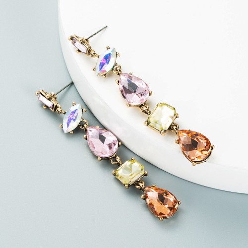 Fashion Jewelry Rhinestone Earrings For Women YWHME-590