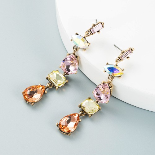 Fashion Jewelry Rhinestone Earrings For Women YWHME-590