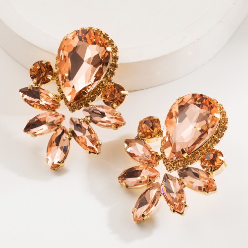 Fashion Jewelry Rhinestone Earrings For Women YWHME-591