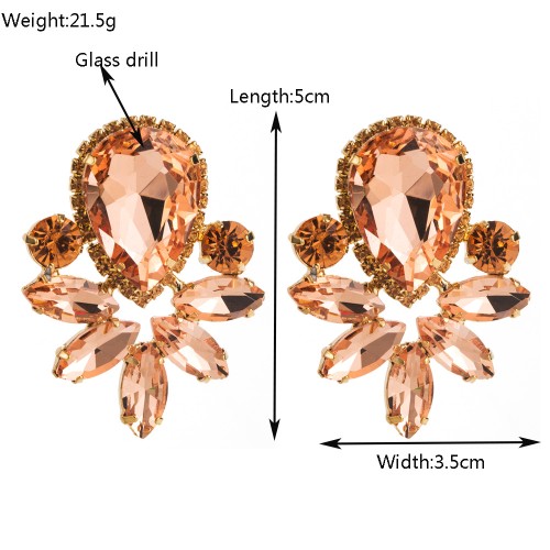 Fashion Jewelry Rhinestone Earrings For Women YWHME-591