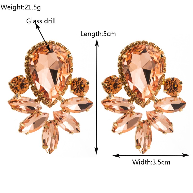 Fashion Jewelry Rhinestone Earrings For Women YWHME-591 