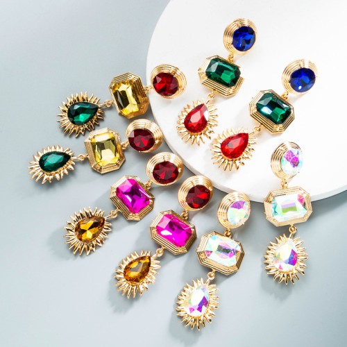 Fashion Jewelry Rhinestone Earrings For Women YWHME-592