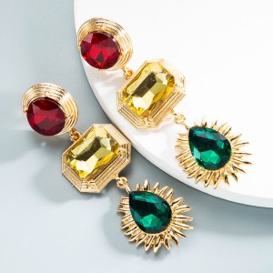 Fashion Jewelry Rhinestone Earrings For Women YWHME-592 