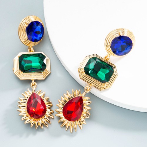 Fashion Jewelry Rhinestone Earrings For Women YWHME-592