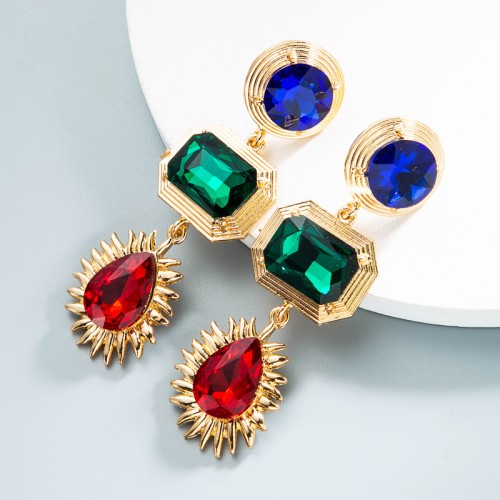 Fashion Jewelry Rhinestone Earrings For Women YWHME-592