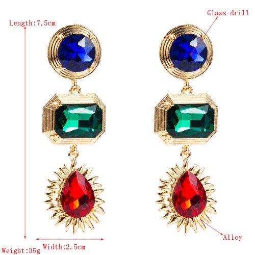 Fashion Jewelry Rhinestone Earrings For Women YWHME-592