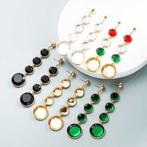 Fashion Jewelry Rhinestone Earrings For Women YWHME-593