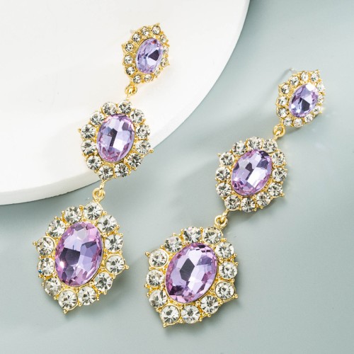 Fashion Jewelry Rhinestone Earrings For Women YWHME-594