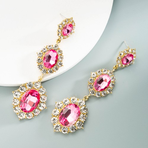 Fashion Jewelry Rhinestone Earrings For Women YWHME-594