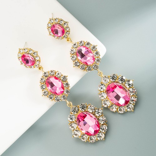 Fashion Jewelry Rhinestone Earrings For Women YWHME-594