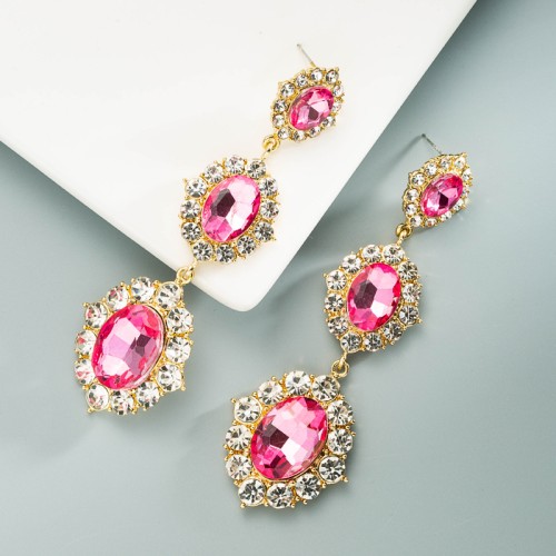 Fashion Jewelry Rhinestone Earrings For Women YWHME-594