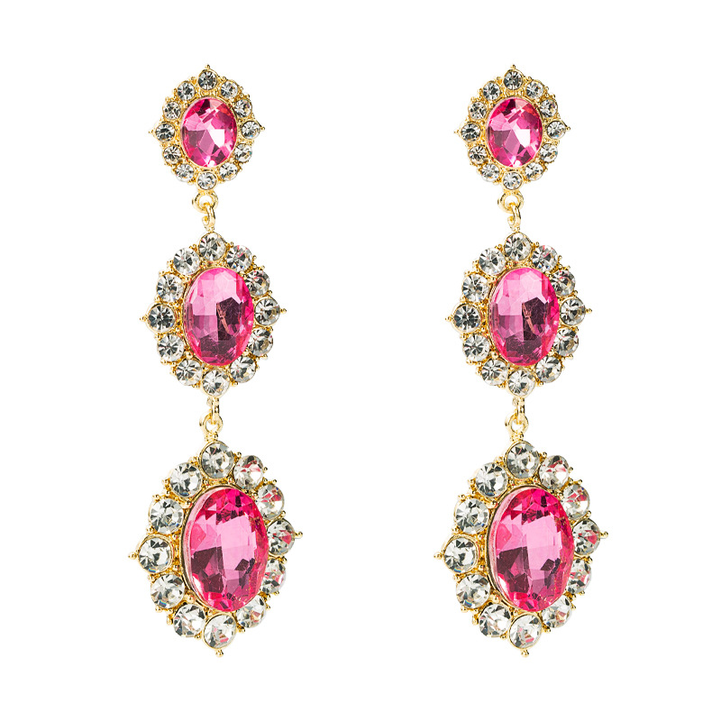 Fashion Jewelry Rhinestone Earrings For Women YWHME-594 