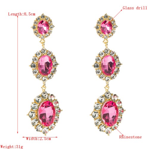 Fashion Jewelry Rhinestone Earrings For Women YWHME-594