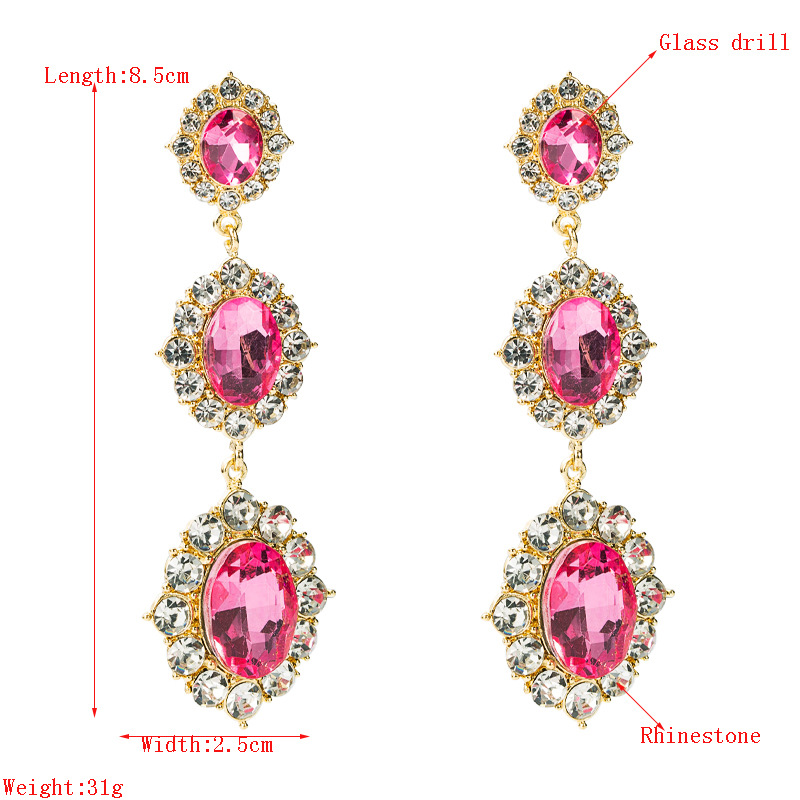 Fashion Jewelry Rhinestone Earrings For Women YWHME-594 