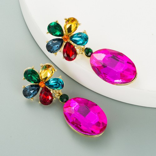 Fashion Jewelry Rhinestone Earrings For Women YWHME-596