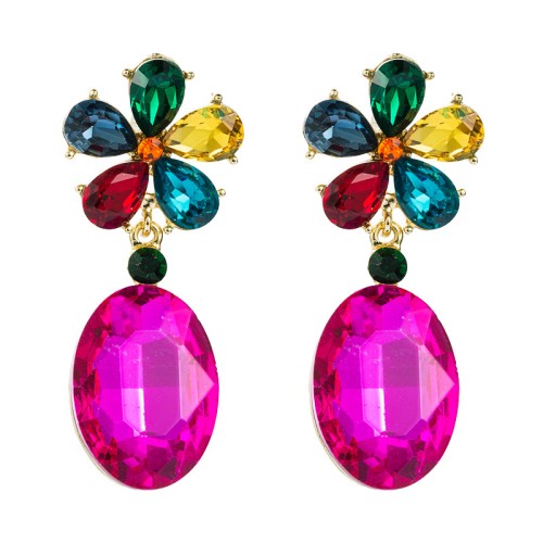 Fashion Jewelry Rhinestone Earrings For Women YWHME-596