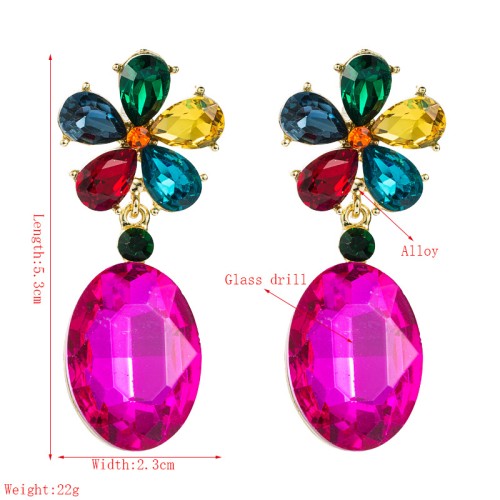 Fashion Jewelry Rhinestone Earrings For Women YWHME-596