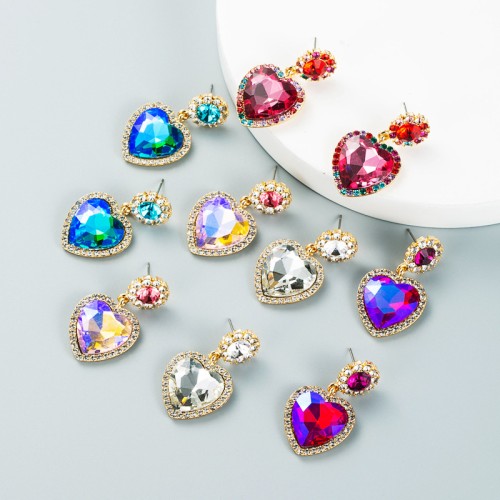 Fashion Jewelry Rhinestone Earrings For Women YWHME-597