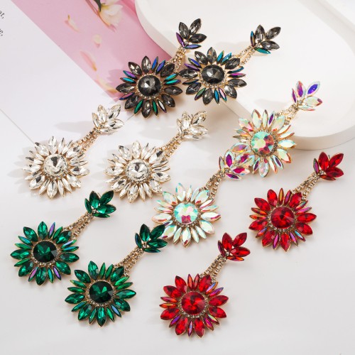 Fashion Jewelry Rhinestone Earrings For Women YWHME-598