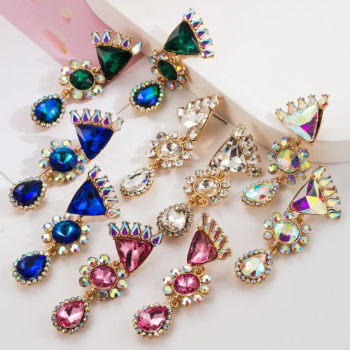 Fashion Jewelry Rhinestone Earrings For Women YWHME-599