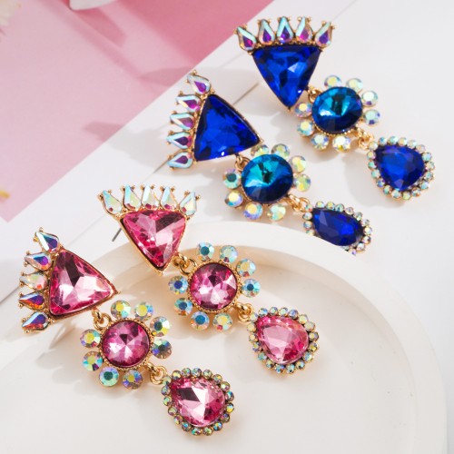 Fashion Jewelry Rhinestone Earrings For Women YWHME-599