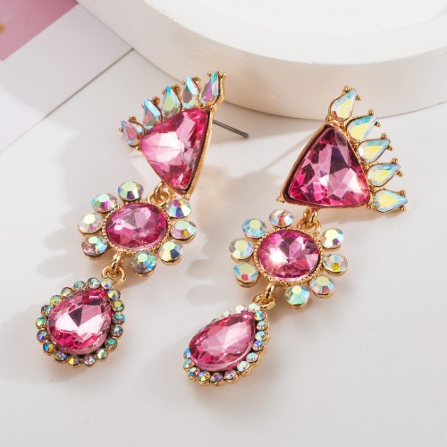 Fashion Jewelry Rhinestone Earrings For Women YWHME-599