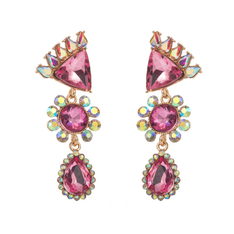 Fashion Jewelry Rhinestone Earrings For Women YWHME-599 