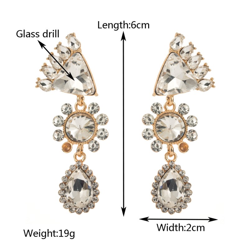 Fashion Jewelry Rhinestone Earrings For Women YWHME-599 