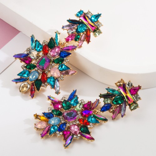 Fashion Jewelry Rhinestone Earrings For Women YWHME-600