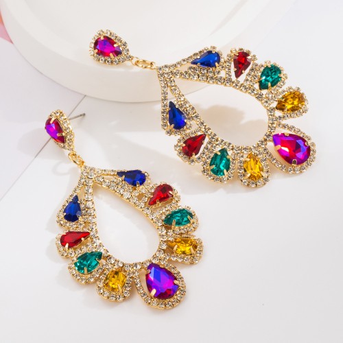 Fashion Jewelry Rhinestone Earrings For Women YWHME-601