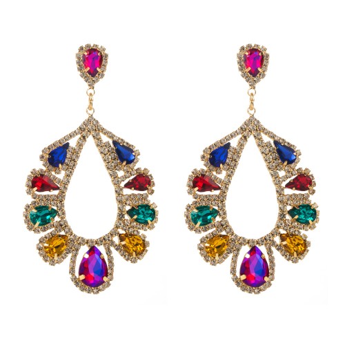 Fashion Jewelry Rhinestone Earrings For Women YWHME-601