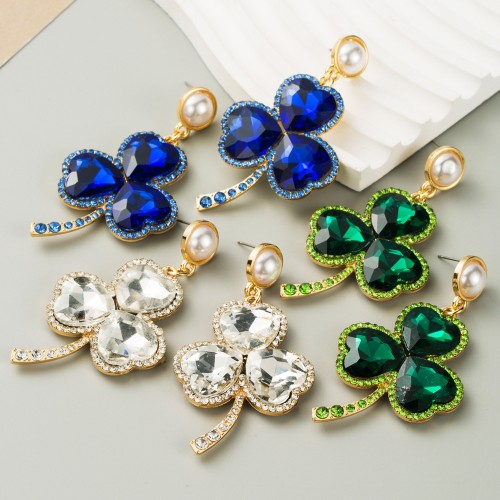 Fashion Jewelry Rhinestone Earrings For Women YWHME-604