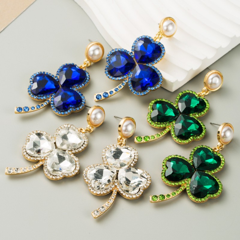 Fashion Jewelry Rhinestone Earrings For Women YWHME-604 