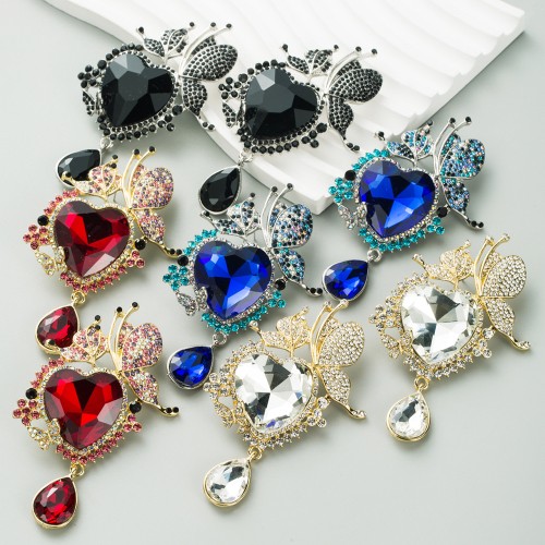 Fashion Jewelry Rhinestone Earrings For Women YWHME-605