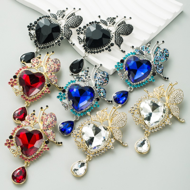 Fashion Jewelry Rhinestone Earrings For Women YWHME-605 