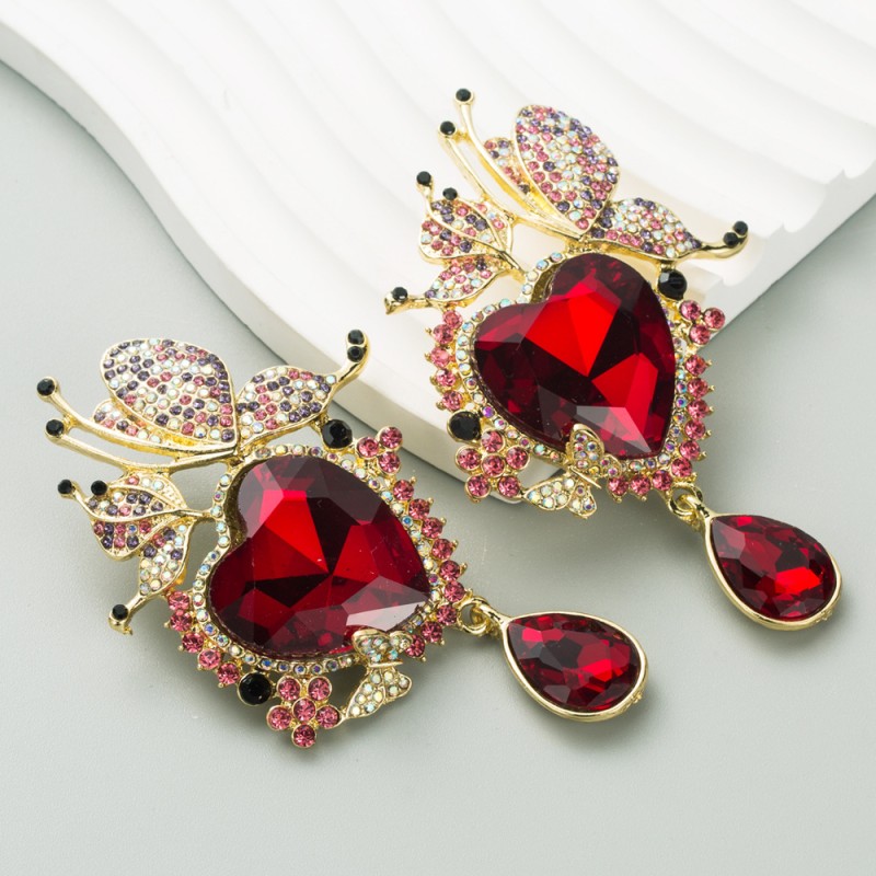 Fashion Jewelry Rhinestone Earrings For Women YWHME-605 