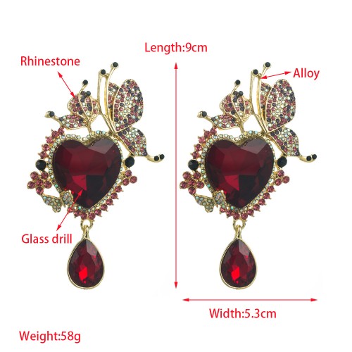 Fashion Jewelry Rhinestone Earrings For Women YWHME-605