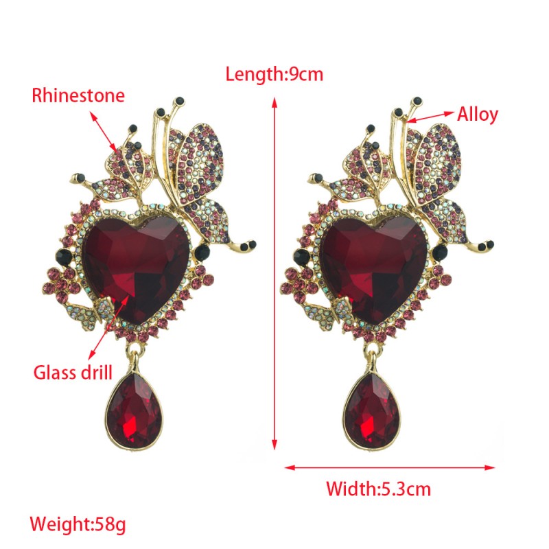 Fashion Jewelry Rhinestone Earrings For Women YWHME-605 