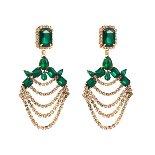 Fashion Jewelry Rhinestone Earrings For Women YWHME-606