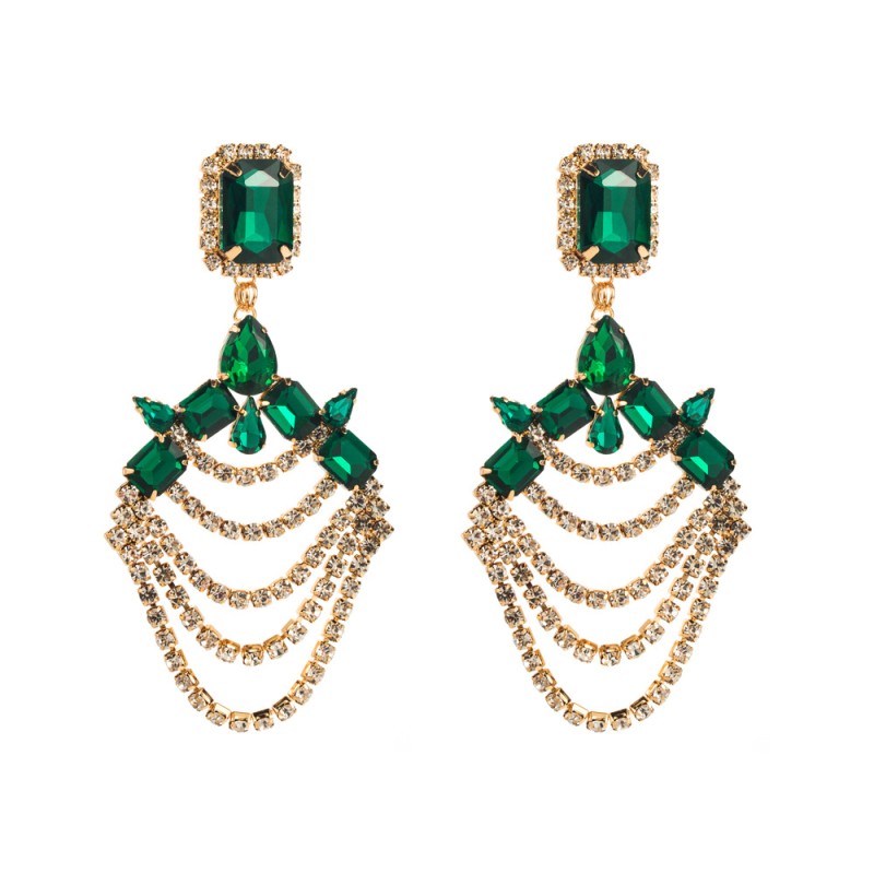 Fashion Jewelry Rhinestone Earrings For Women YWHME-606 