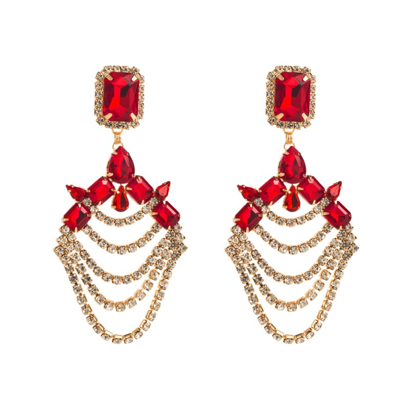 Fashion Jewelry Rhinestone Earrings For Women YWHME-606 