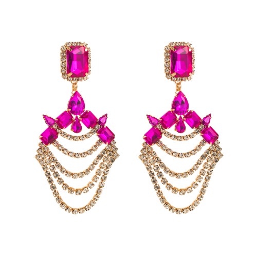 Fashion Jewelry Rhinestone Earrings For Women YWHME-606