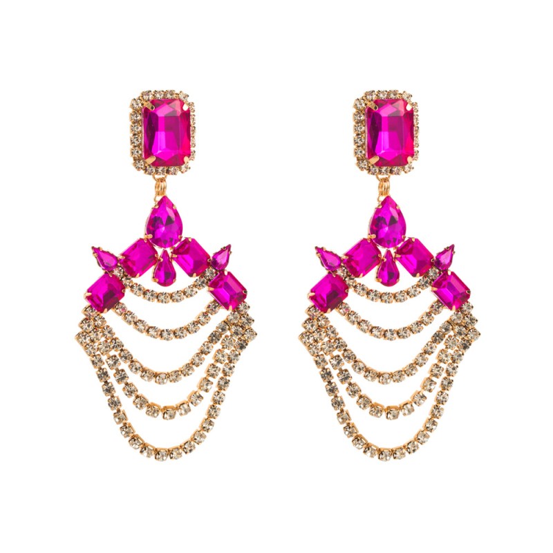 Fashion Jewelry Rhinestone Earrings For Women YWHME-606 