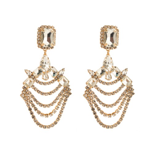 Fashion Jewelry Rhinestone Earrings For Women YWHME-606