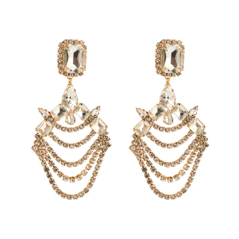 Fashion Jewelry Rhinestone Earrings For Women YWHME-606 